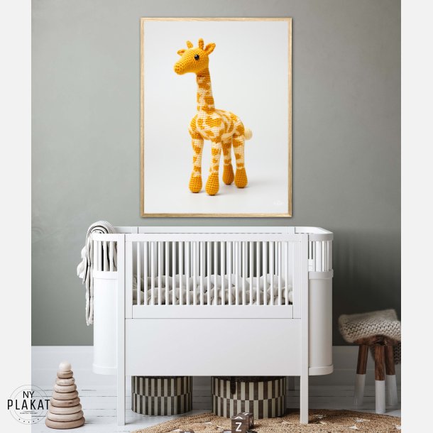 Gul Garn Giraf - Giraf Plakat 11