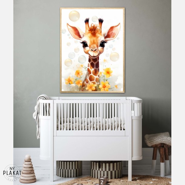 Giraffens Bobleleg - Giraf Plakat 14