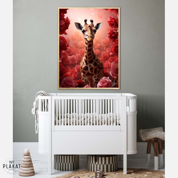 Giraffens Rde Rosesymfoni - Giraf Plakat 16