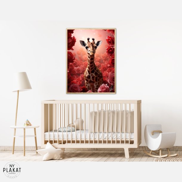 Giraffens Rde Rosesymfoni - Giraf Plakat 16