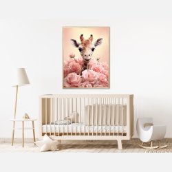 Giraffens Pinkfulde Eventyr - Giraf Plakat 32