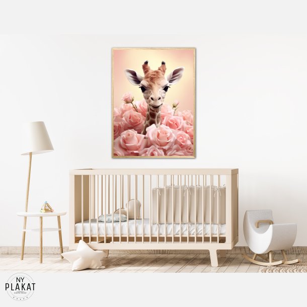 Giraffens Pinkfulde Eventyr - Giraf Plakat 32