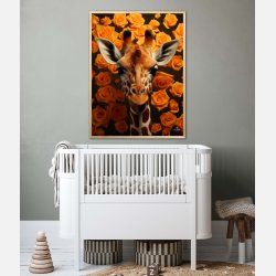 Orange Rosernes Giraf - Giraf Plakat 19