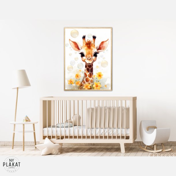 Giraffens Bobleleg - Giraf Plakat 14