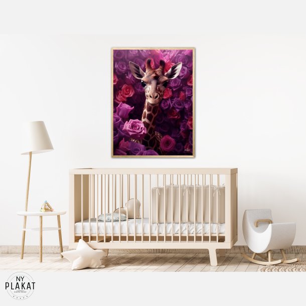 Giraffens Lilla Rosesymfoni - Giraf Plakat 24