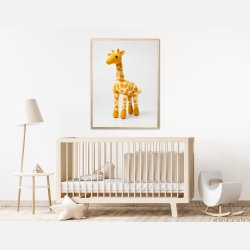 Gul Garn Giraf - Giraf Plakat 11