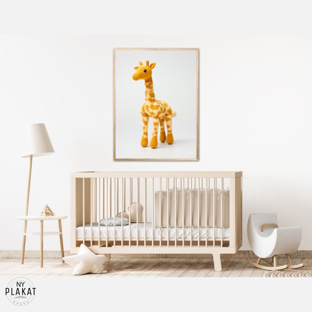 Gul Garn Giraf - Giraf Plakat 11