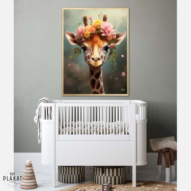 Giraffens Eventyr i Blomsterland - Giraf Plakat 8
