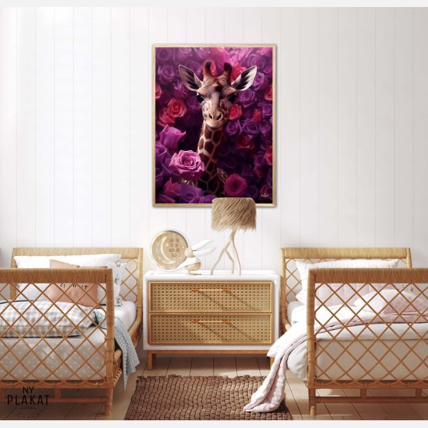 Giraffens Lilla Rosesymfoni - Giraf Plakat 24