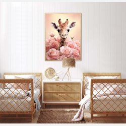 Giraffens Pinkfulde Eventyr - Giraf Plakat 32