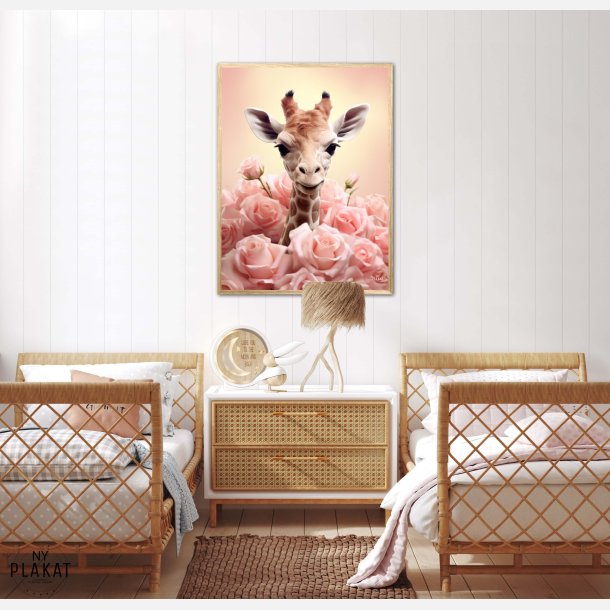 Giraffens Pinkfulde Eventyr - Giraf Plakat 32
