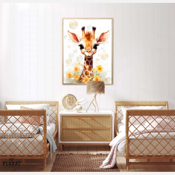 Giraffens Bobleleg - Giraf Plakat 14