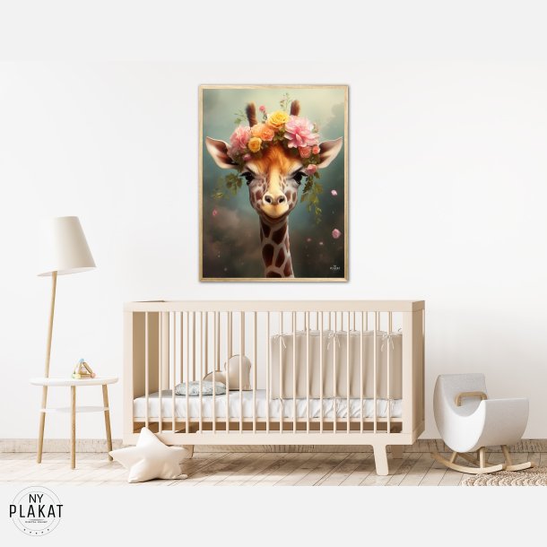 Giraffens Eventyr i Blomsterland - Giraf Plakat 8