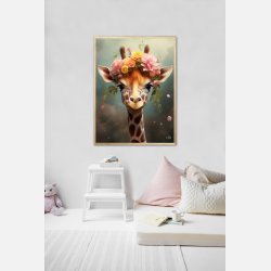 Giraffens Eventyr i Blomsterland - Giraf Plakat 8