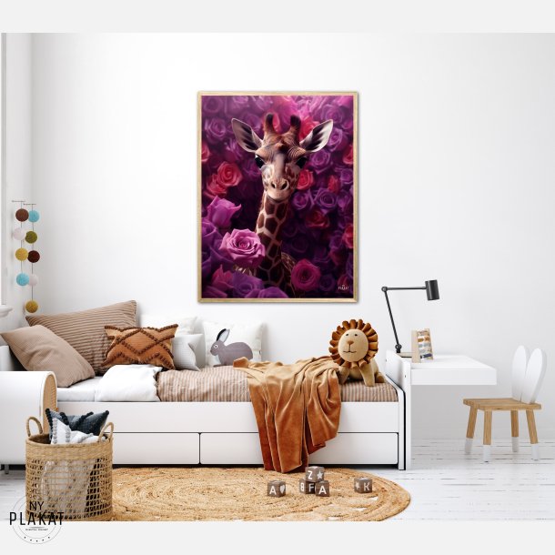 Giraffens Lilla Rosesymfoni - Giraf Plakat 24