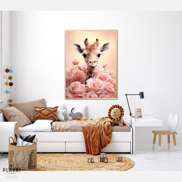 Giraffens Pinkfulde Eventyr - Giraf Plakat 32