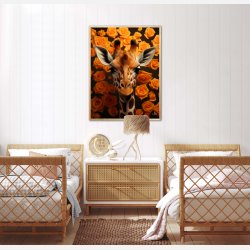 Orange Rosernes Giraf - Giraf Plakat 19