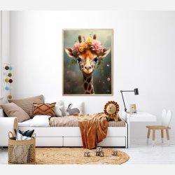 Giraffens Eventyr i Blomsterland - Giraf Plakat 8