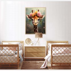 Giraffens Eventyr i Blomsterland - Giraf Plakat 8