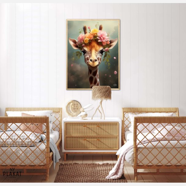 Giraffens Eventyr i Blomsterland - Giraf Plakat 8