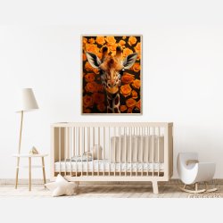 Orange Rosernes Giraf - Giraf Plakat 19