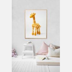 Gul Garn Giraf - Giraf Plakat 11