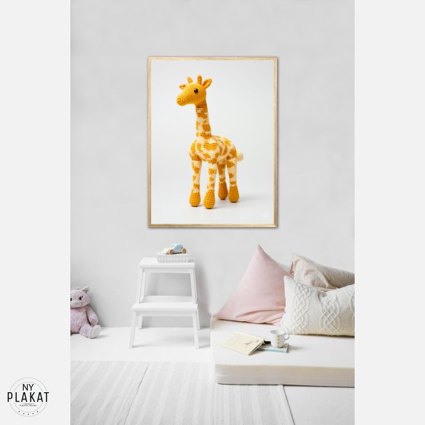 Gul Garn Giraf - Giraf Plakat 11