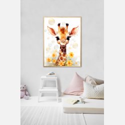Giraffens Bobleleg - Giraf Plakat 14