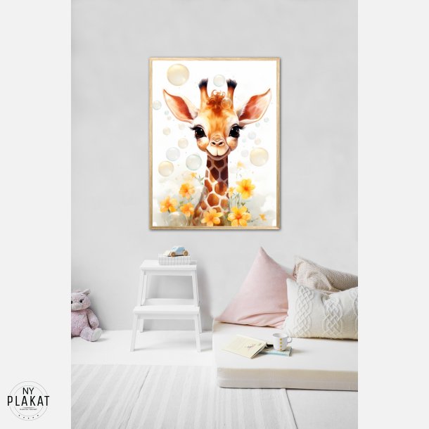 Giraffens Bobleleg - Giraf Plakat 14