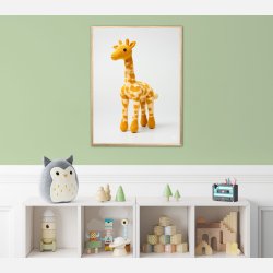 Gul Garn Giraf - Giraf Plakat 11