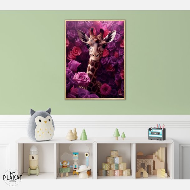 Giraffens Lilla Rosesymfoni - Giraf Plakat 24