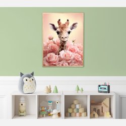 Giraffens Pinkfulde Eventyr - Giraf Plakat 32