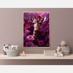 Giraffens Lilla Rosesymfoni - Giraf Plakat 24