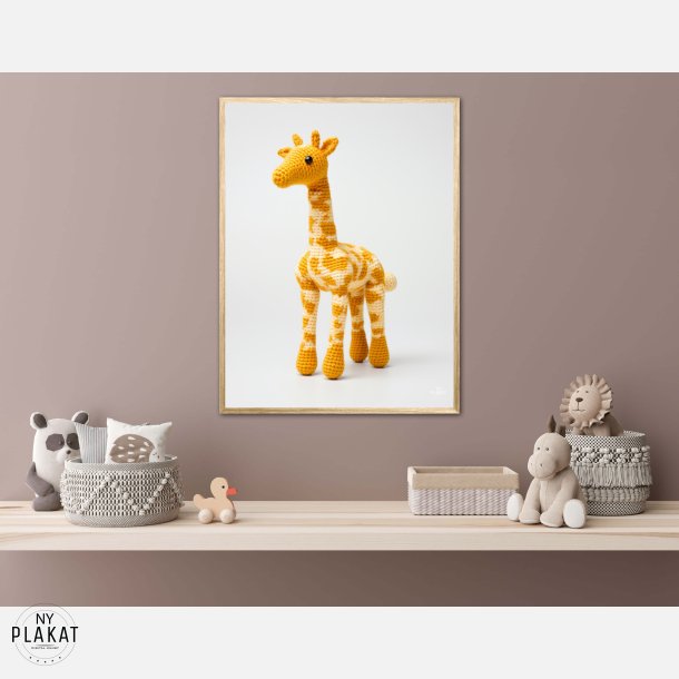 Gul Garn Giraf - Giraf Plakat 11