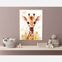 Giraffens Bobleleg - Giraf Plakat 14
