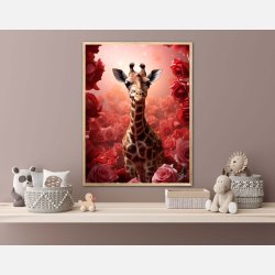 Giraffens Rde Rosesymfoni - Giraf Plakat 16