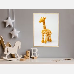 Gul Garn Giraf - Giraf Plakat 11