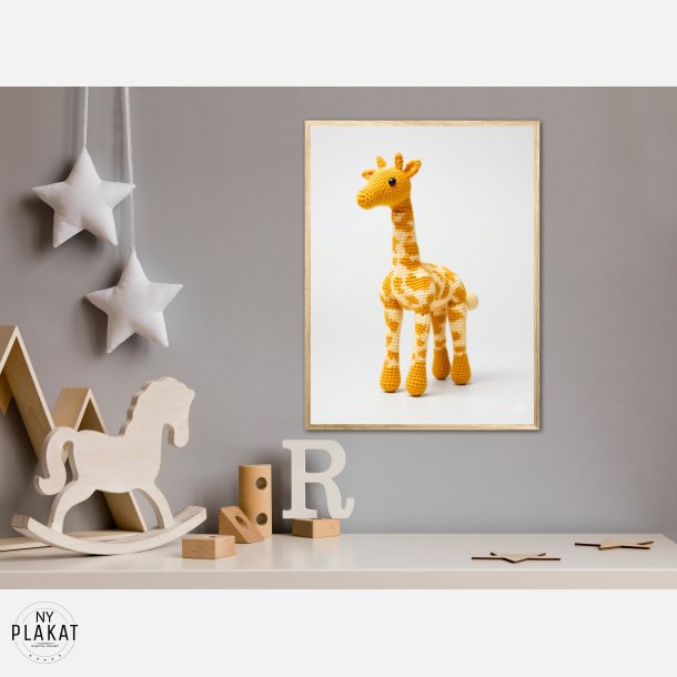 Gul Garn Giraf - Giraf Plakat 11