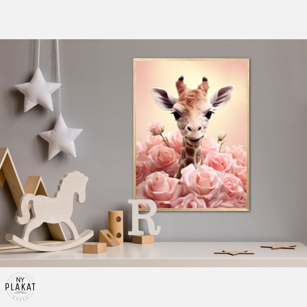 Giraffens Pinkfulde Eventyr - Giraf Plakat 32