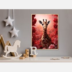 Giraffens Rde Rosesymfoni - Giraf Plakat 16