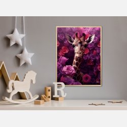 Giraffens Lilla Rosesymfoni - Giraf Plakat 24