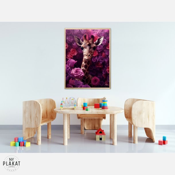 Giraffens Lilla Rosesymfoni - Giraf Plakat 24