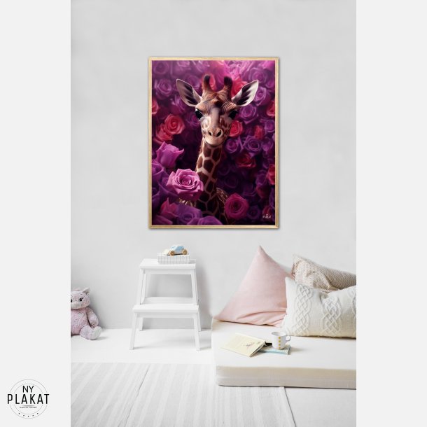 Giraffens Lilla Rosesymfoni - Giraf Plakat 24
