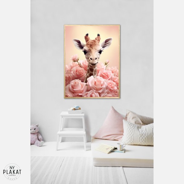 Giraffens Pinkfulde Eventyr - Giraf Plakat 32