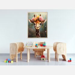 Giraffens Eventyr i Blomsterland - Giraf Plakat 8