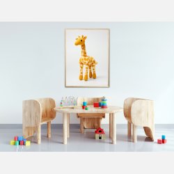 Gul Garn Giraf - Giraf Plakat 11