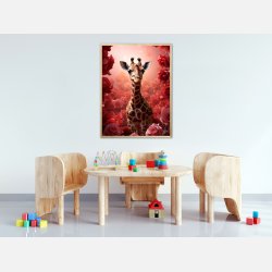Giraffens Rde Rosesymfoni - Giraf Plakat 16