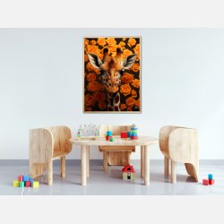 Orange Rosernes Giraf - Giraf Plakat 19