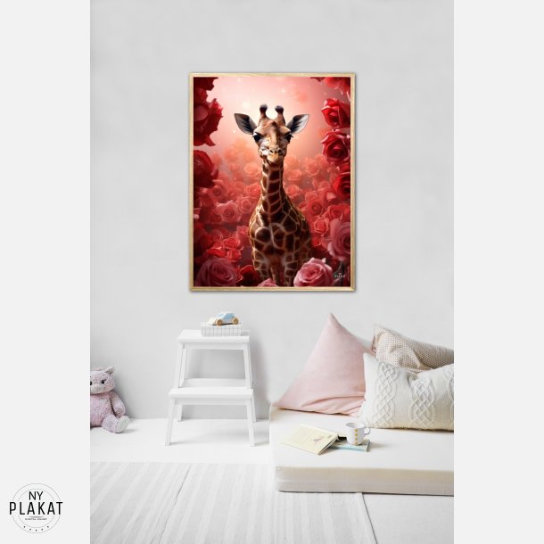 Giraffens Rde Rosesymfoni - Giraf Plakat 16