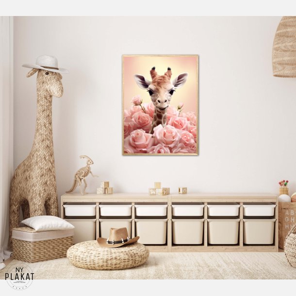 Giraffens Pinkfulde Eventyr - Giraf Plakat 32